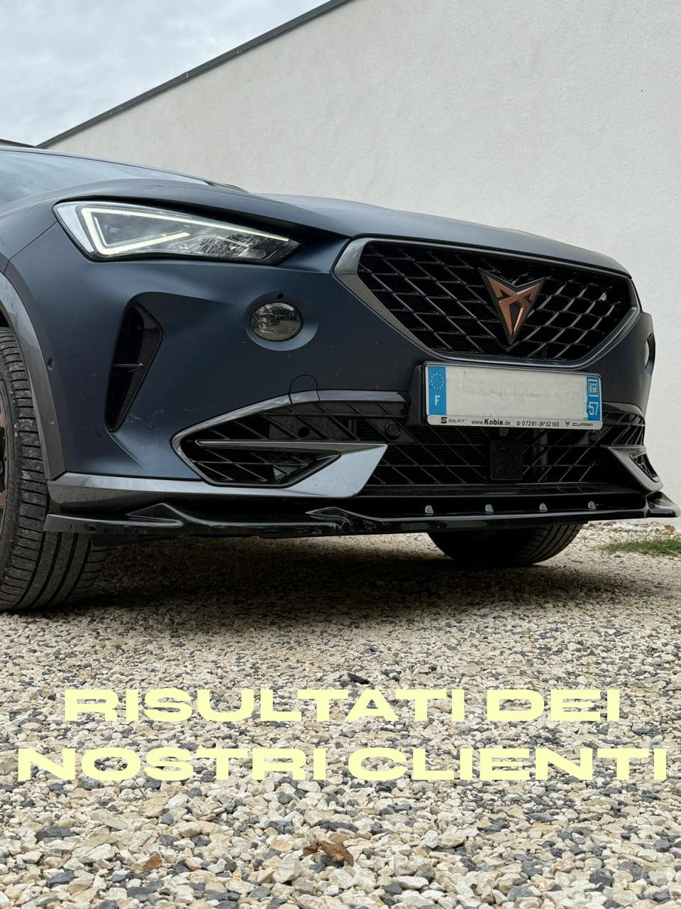 SPLITTER ADATTO PER CUPRA FORMENTOR 2020+ NERO LUCIDO DESIGN SPORTIVO