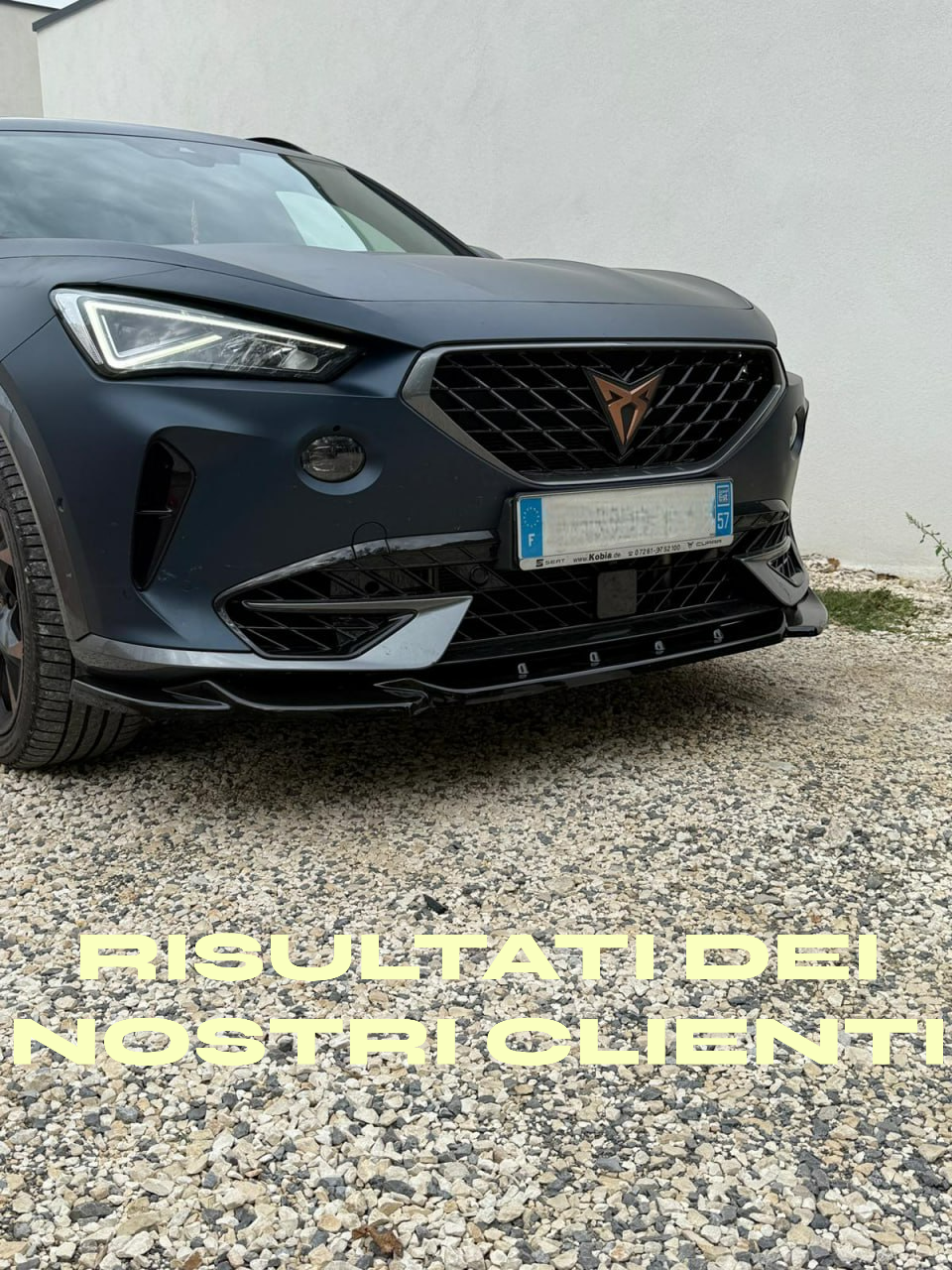 SPLITTER ADATTO PER CUPRA FORMENTOR 2020+ NERO LUCIDO DESIGN SPORTIVO