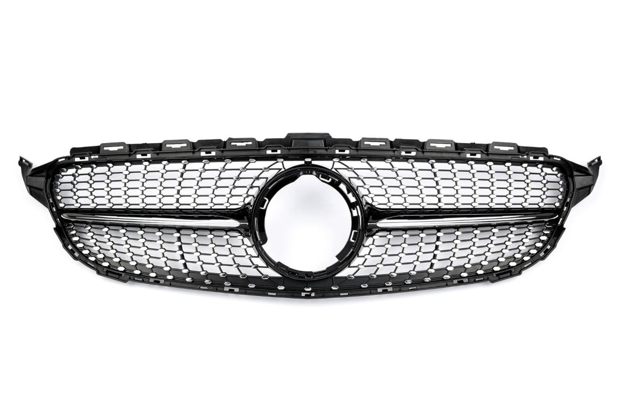 💕ART. 2005 GRIGLIA CLASSE C W205 2019-2022 LOOK AMG DIAMANT CROMATA 💕