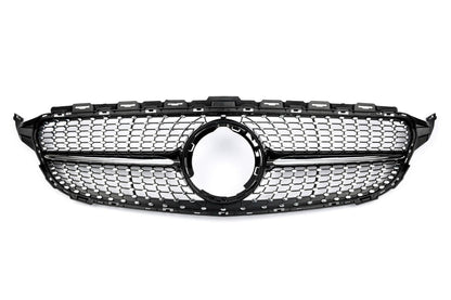 💕ART. 2005 GRIGLIA CLASSE C W205 2019-2022 LOOK AMG DIAMANT CROMATA 💕