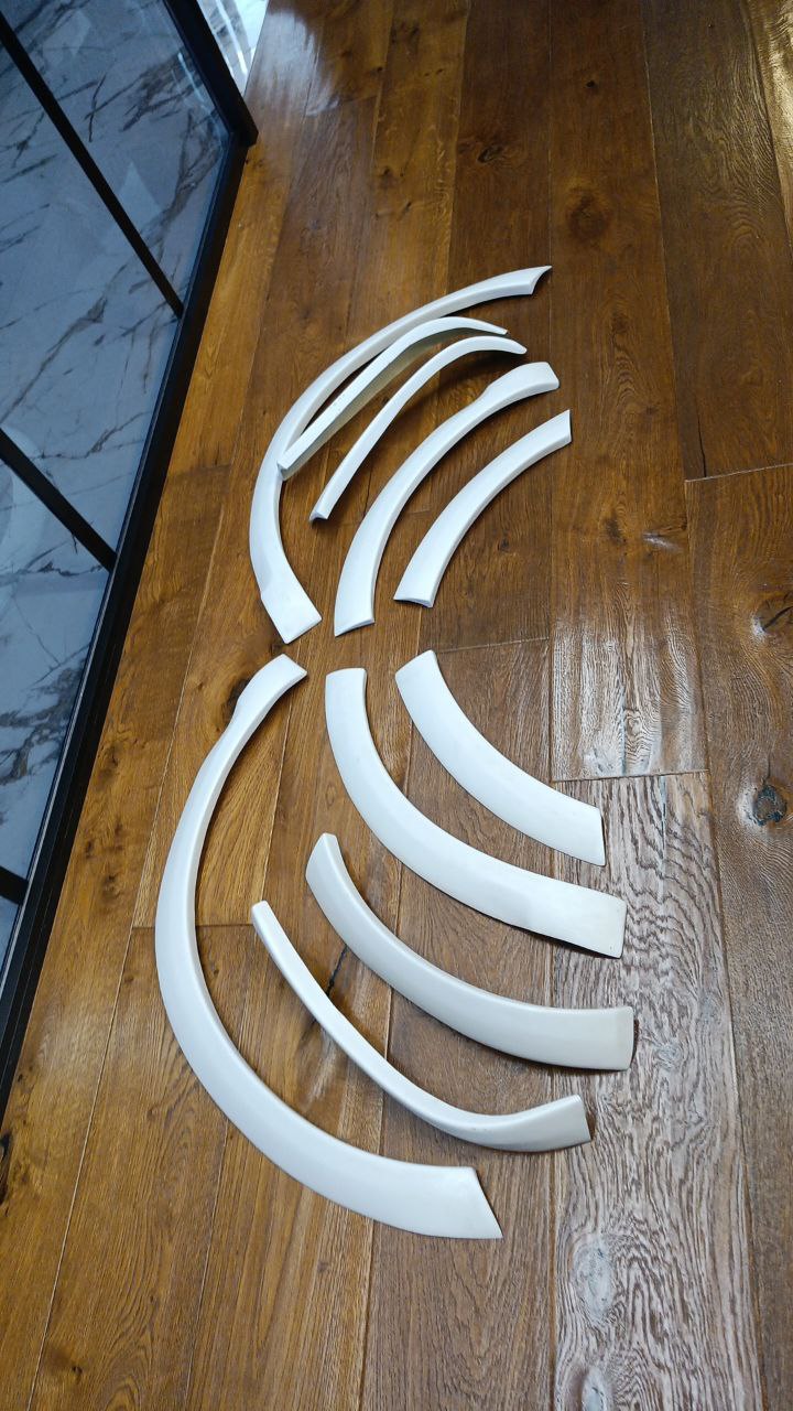 💎EXTENDED FENDERS SUITABLE FOR VW TOUAREG 2006-2010 LOOK R50 RAW💎