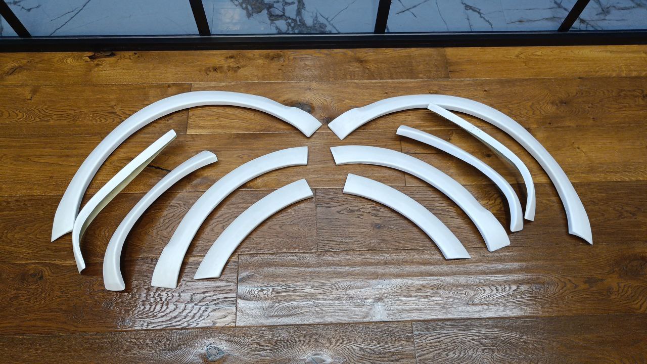 💎EXTENDED FENDERS SUITABLE FOR VW TOUAREG 2006-2010 LOOK R50 RAW💎