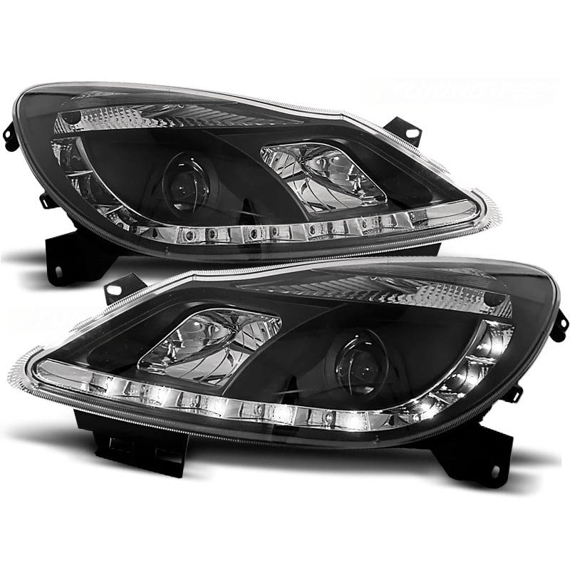 ✨Black LED Design Daytime Running Light Headlights Suitable for Opel Corsa D✨