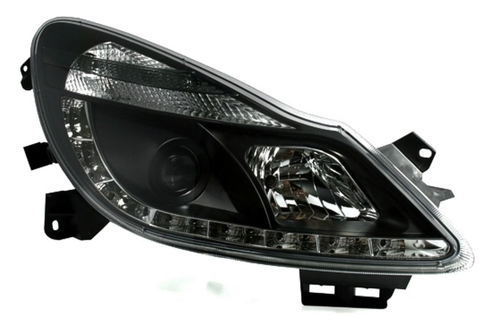 ✨Black LED Design Daytime Running Light Headlights Suitable for Opel Corsa D✨