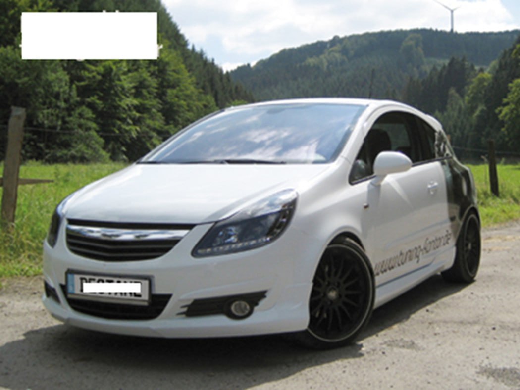 ✨Black LED Design Daytime Running Light Headlights Suitable for Opel Corsa D✨