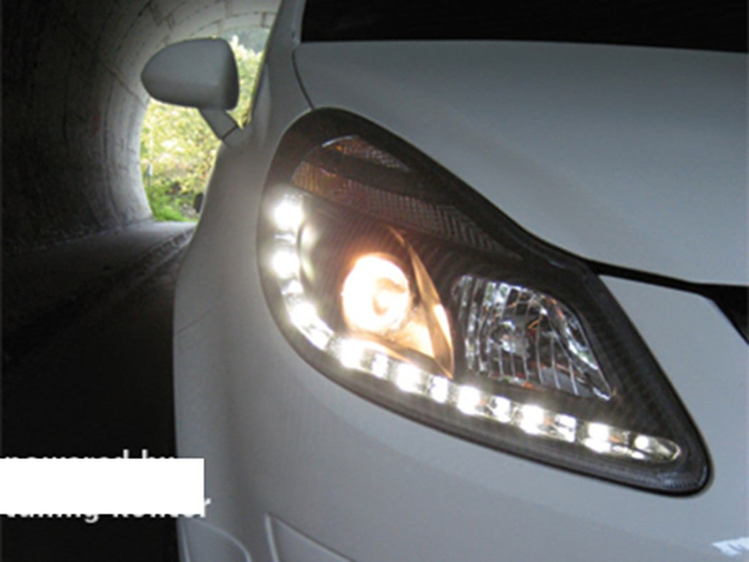 ✨Black LED Design Daytime Running Light Headlights Suitable for Opel Corsa D✨