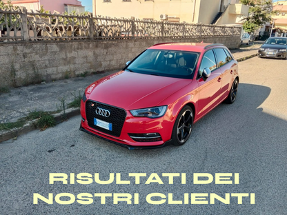 ✨SPLITTER ANTERIORE ADATTO PER AUDI A3 8V 2012-2016 STANDARD NERO✨