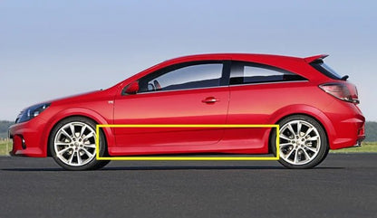 🔥MINIGONNE PER OPEL ASTRA H 2005-2009 3 PORTE LOOK OPC GREZZO🔥