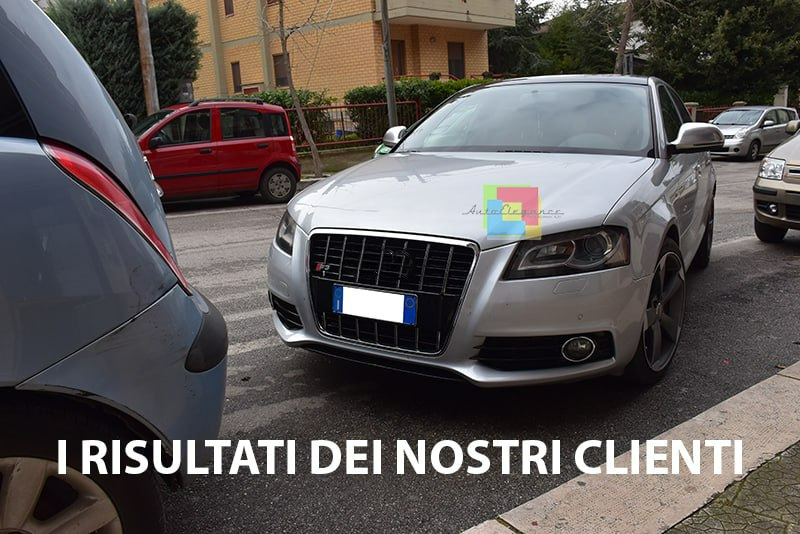 ⭐GRIGLIA ADATTO PER AUDI A3 8P 2008-2012 LOOK S3 NERO LUCIDO ⭐