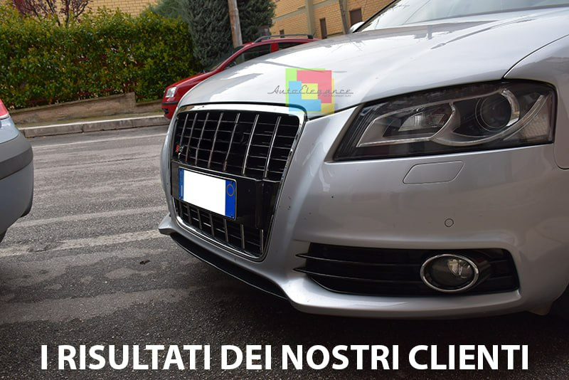 ⭐GRIGLIA ADATTO PER AUDI A3 8P 2008-2012 LOOK S3 NERO LUCIDO ⭐