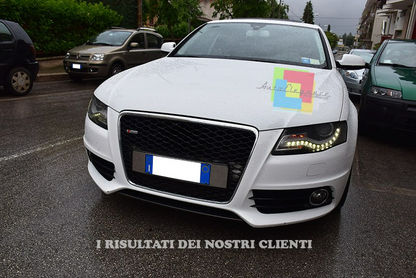 ⭐0614 GRIGLIA PER AUDI RS4 ADATTO PER A4 B8 LOOK RS4 CROMATA⭐