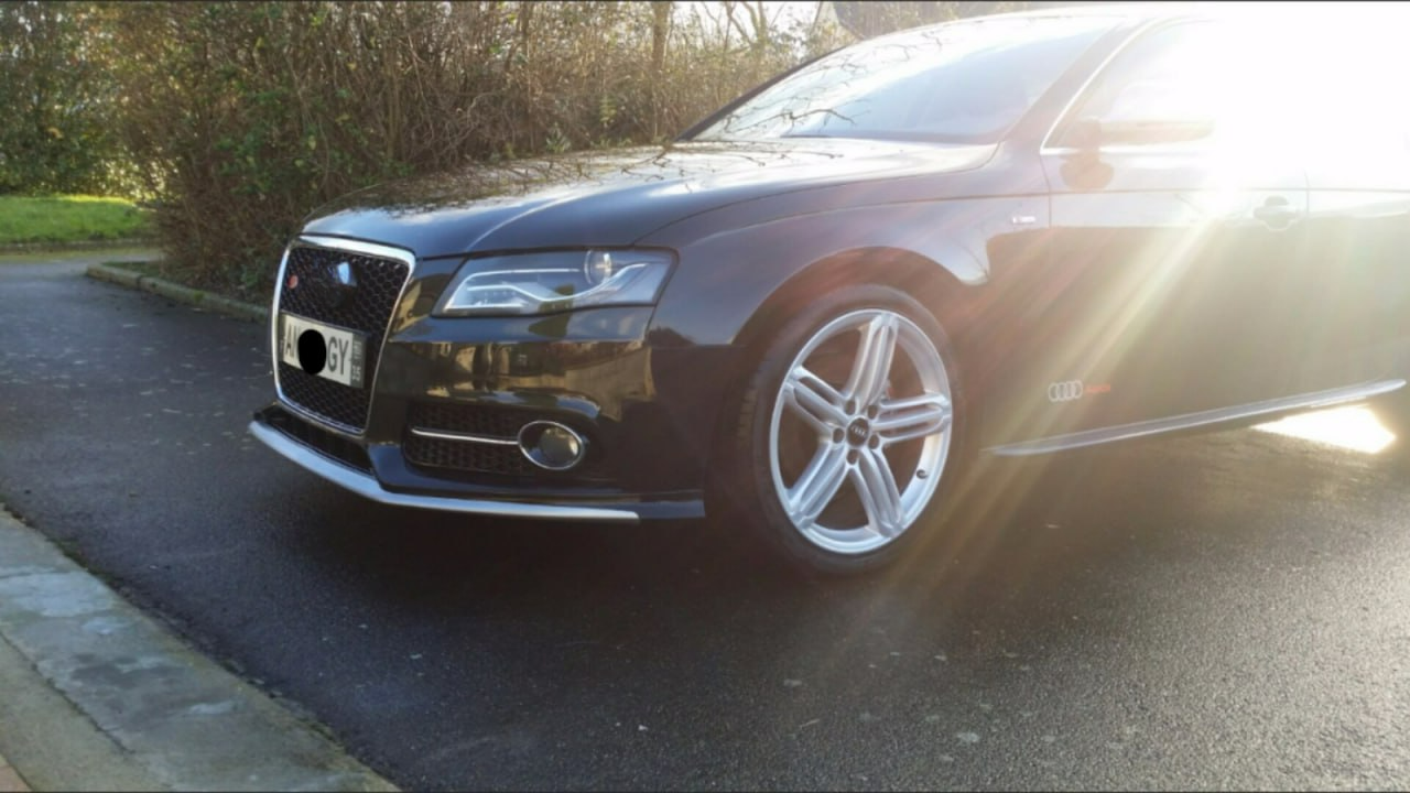 ⭐0614 GRIGLIA PER AUDI RS4 ADATTO PER A4 B8 LOOK RS4 CROMATA⭐