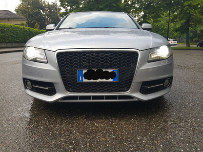 ⭐0614 GRIGLIA PER AUDI RS4 ADATTO PER A4 B8 LOOK RS4 CROMATA⭐