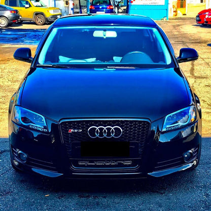 ⭐ART. 1938 GRIGLIA A3 8P 2008-2012 LOOK RS3 QUATTRO NERO LUCIDO⭐