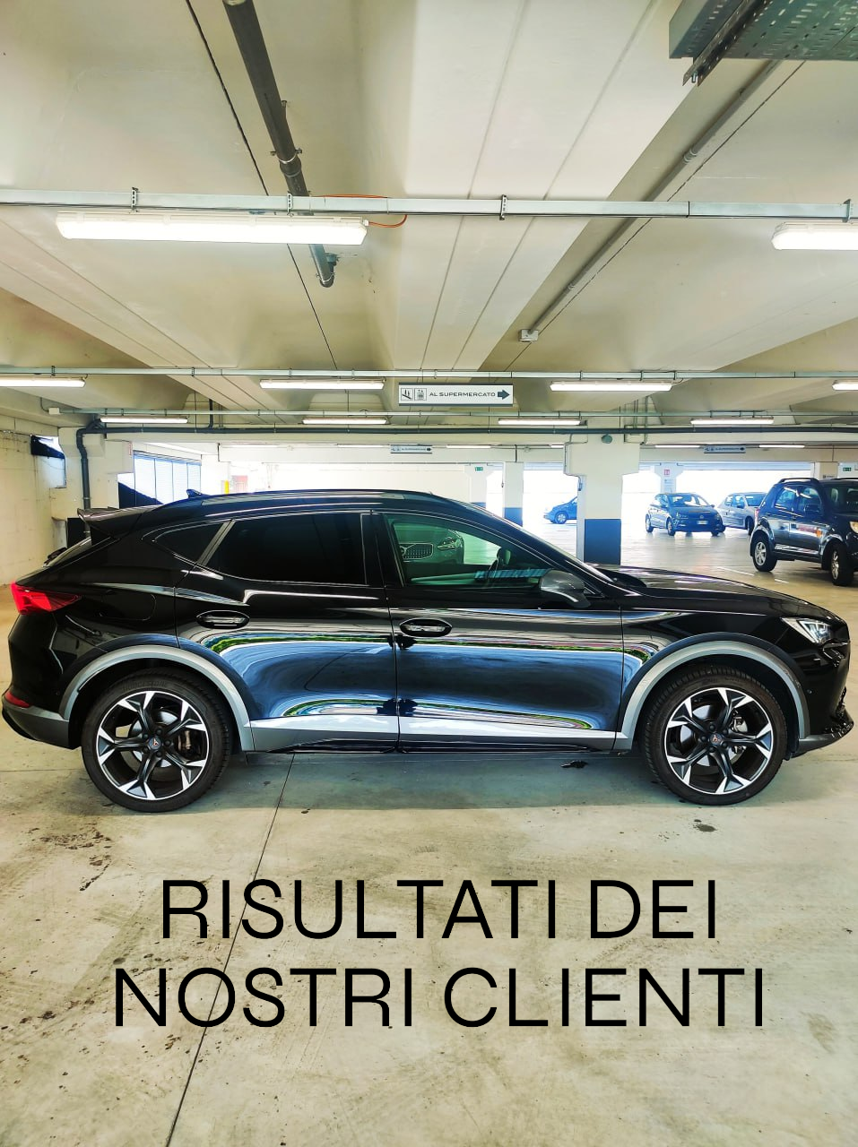 ⭐1436 SPOILER ADATTA PER CUPRA FORMENTOR 2020+ NERO LUCIDO LOOK SPORTIVO⭐