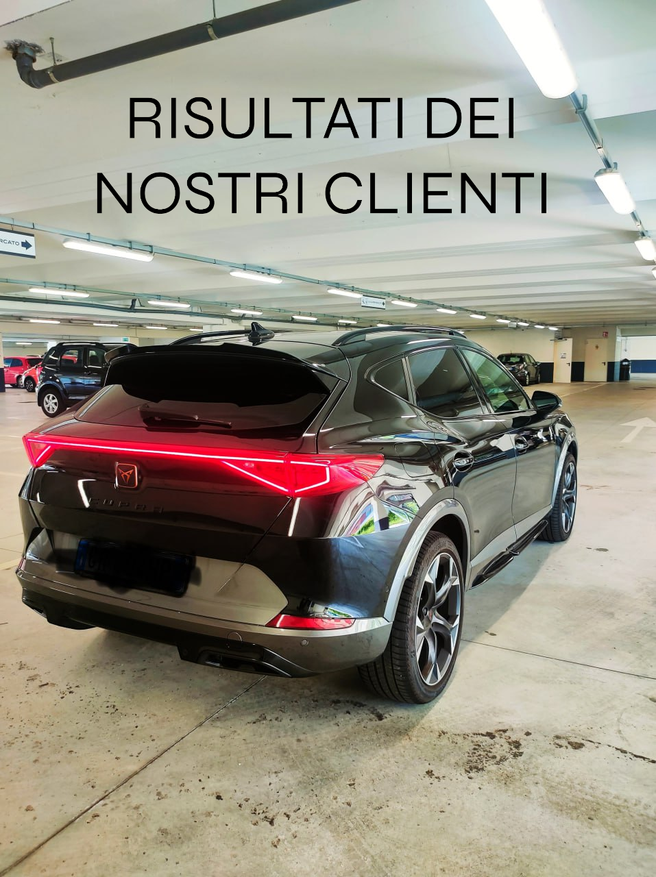 ⭐1436 SPOILER ADATTA PER CUPRA FORMENTOR 2020+ NERO LUCIDO LOOK SPORTIVO⭐