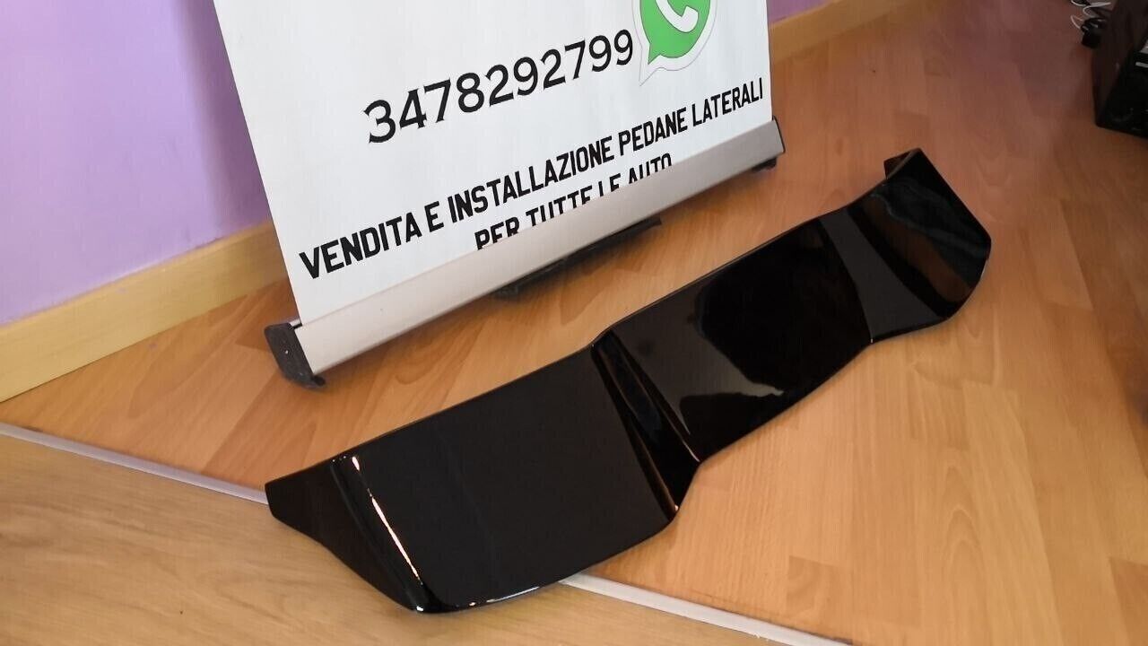 ⭐0651 SPOILER NERO LUCIDO ADATTO PER OPEL CORSA F 2019+ ⭐