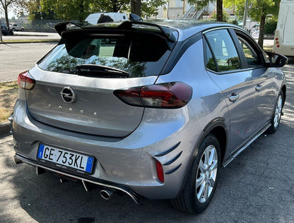 ⭐0651 SPOILER NERO LUCIDO ADATTO PER OPEL CORSA F 2019+ ⭐