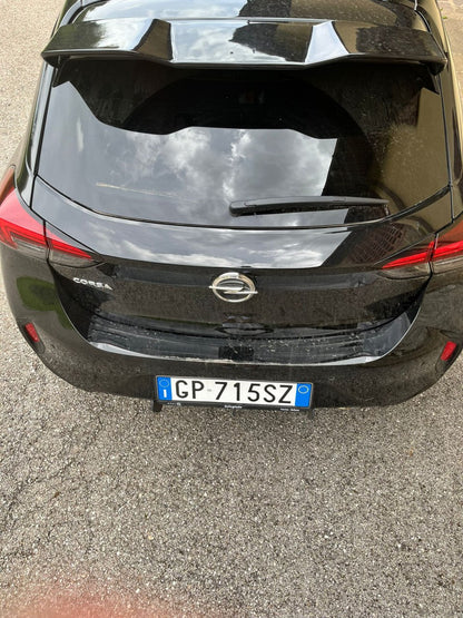 ⭐0651 SPOILER NERO LUCIDO ADATTO PER OPEL CORSA F 2019+ ⭐