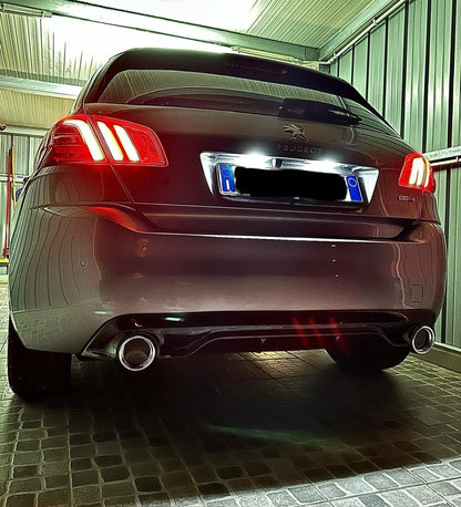 ✨0254 DIFFUSORE NERO LUCIDO PER PEUGEOT 308 II 5 PORTE 13-21 LOOK GTI ✨