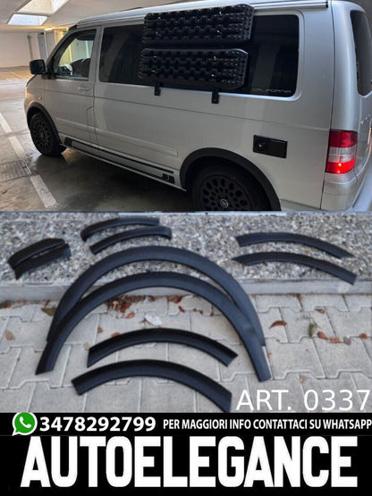 ⭐PARAFANGHI ADATTI PER VW TRANSPORTER T5 T5.1 2003-2015 NERO OPACO ⭐
