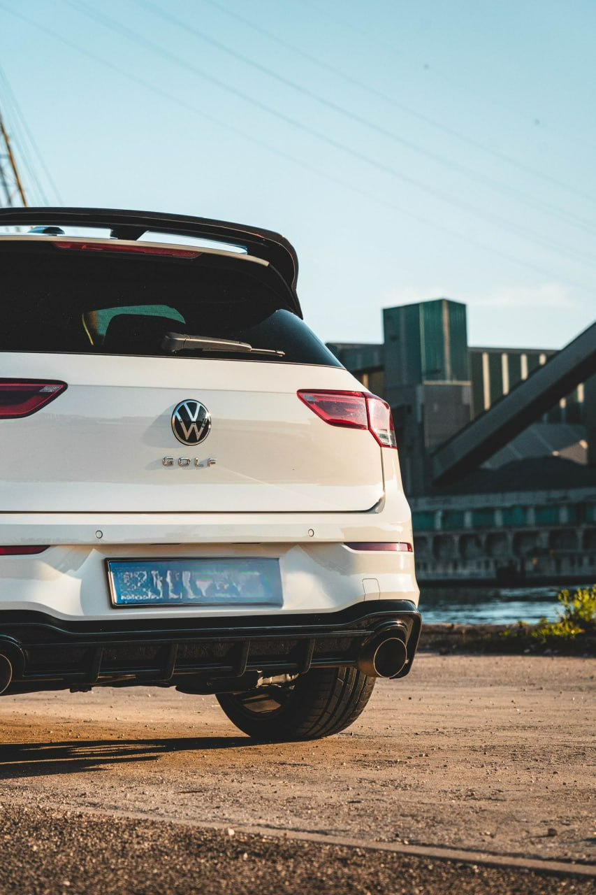 ⭐0673 VW GOLF 8 2019+ SPOILER TETTO POSTERIORE LOOK RLINE NERO LUCIDO ABS⭐