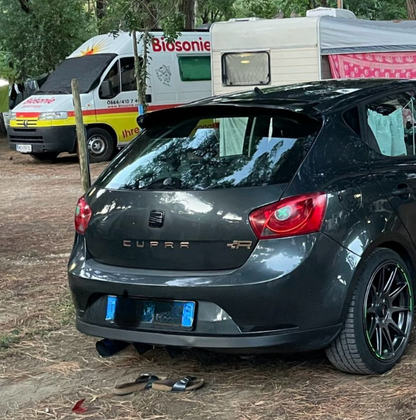 ⭐0868 SEAT IBIZA 6J5 PORTE 2008 2017 SPOILER POSTERIORE SUL TETTO ABS CUPRALOOK⭐