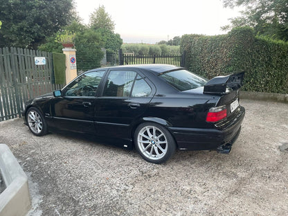 ⭐0027 SPOILER TUNING POSTERIORE COFANO BMW SERIE 3E36 BERLINA COUPE NERO LUCIDO⭐