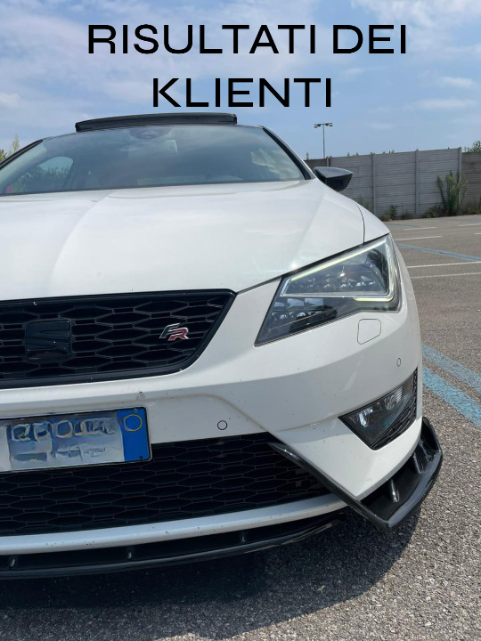 ⭐1668 SPLITTER ADATTO PER LEON 5F 2012-2016 FR LOOK LENZ DESIGN ⭐