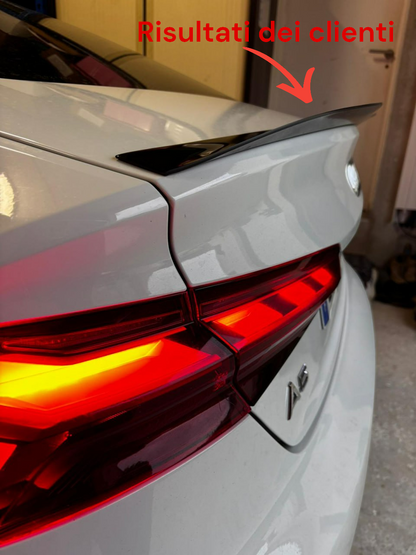 🔥1909 SPOILER PER AUDI A5 F5 2016+ SPORTBACK SLINE NERO LUCIDO (ALA)🔥