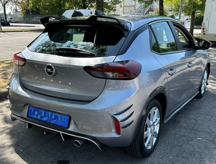 ⭐0651 SPOILER NERO LUCIDO ADATTO PER OPEL CORSA F 2019+ ⭐