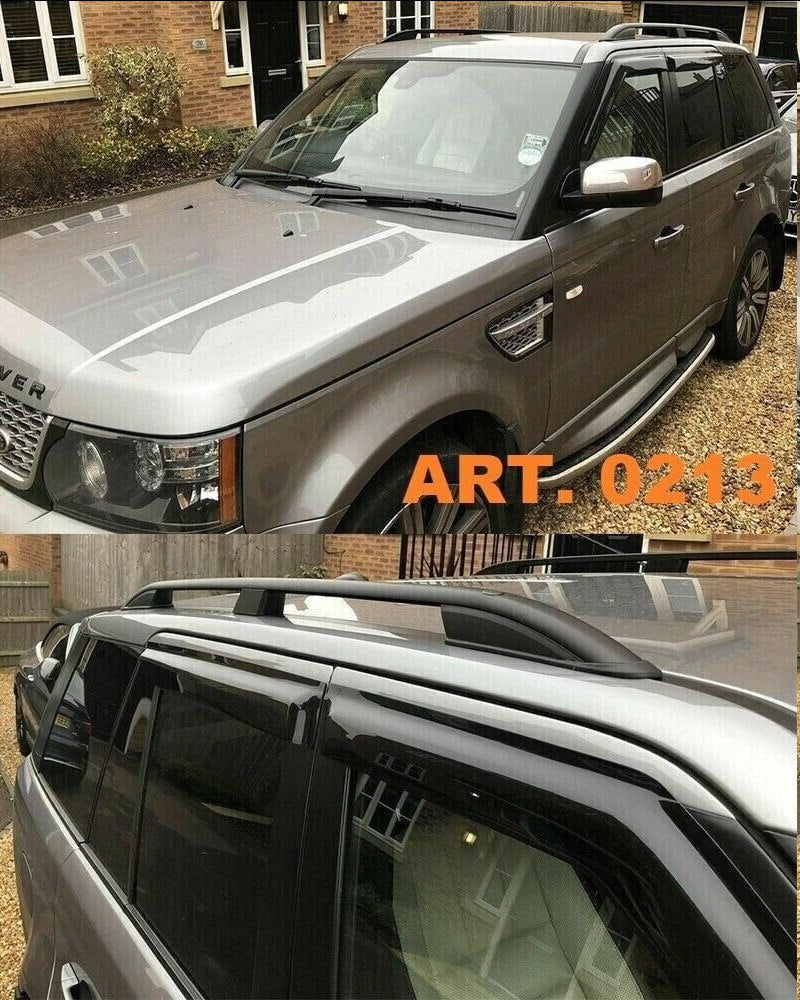 ⭐0213 RANGE ROVER SPORT 2005-2013 BLACK ROOF BARS ROOF RAILS RACK⭐ 