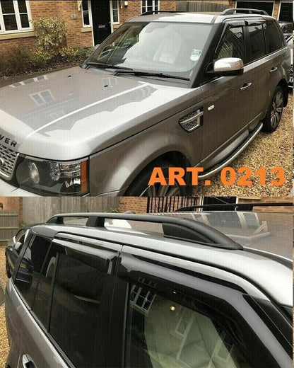 ⭐0213 RANGE ROVER SPORT 2005-2013 BLACK ROOF BARS ROOF RAILS RACK⭐ 