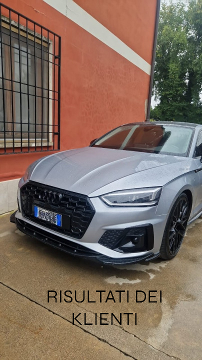 ⭐1904 SPLITTER ADATTO PER AUDI A5 F5 2019+ SLINE S5 LIFT NERO LUCIDO⭐