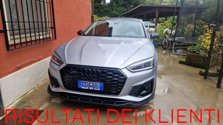 ⭐1904 SPLITTER ADATTO PER AUDI A5 F5 2019+ SLINE S5 LIFT NERO LUCIDO⭐