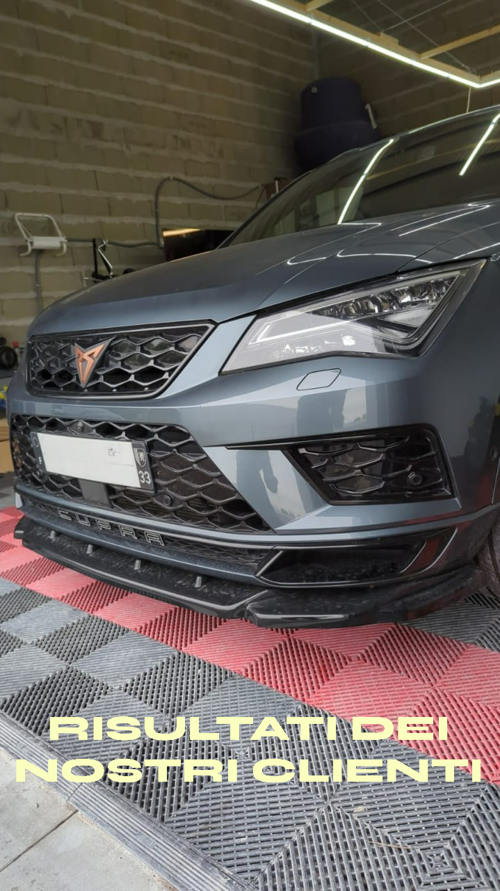 💎1341 Splitter Anteriore Nero Lucido adatto per CUPRA Ateca 2018+💎