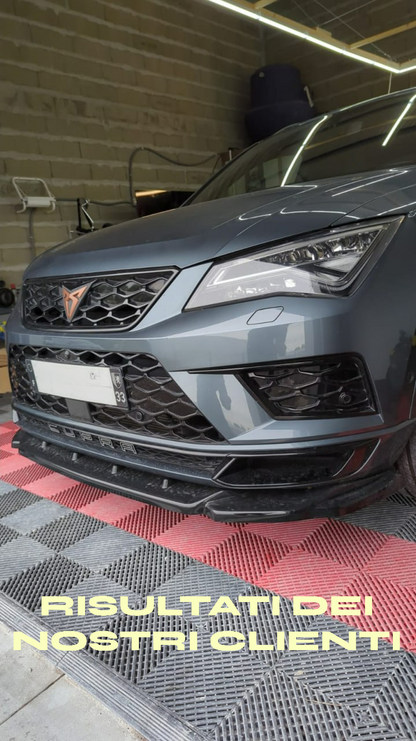 💎1341 Splitter Anteriore Nero Lucido adatto per CUPRA Ateca 2018+💎