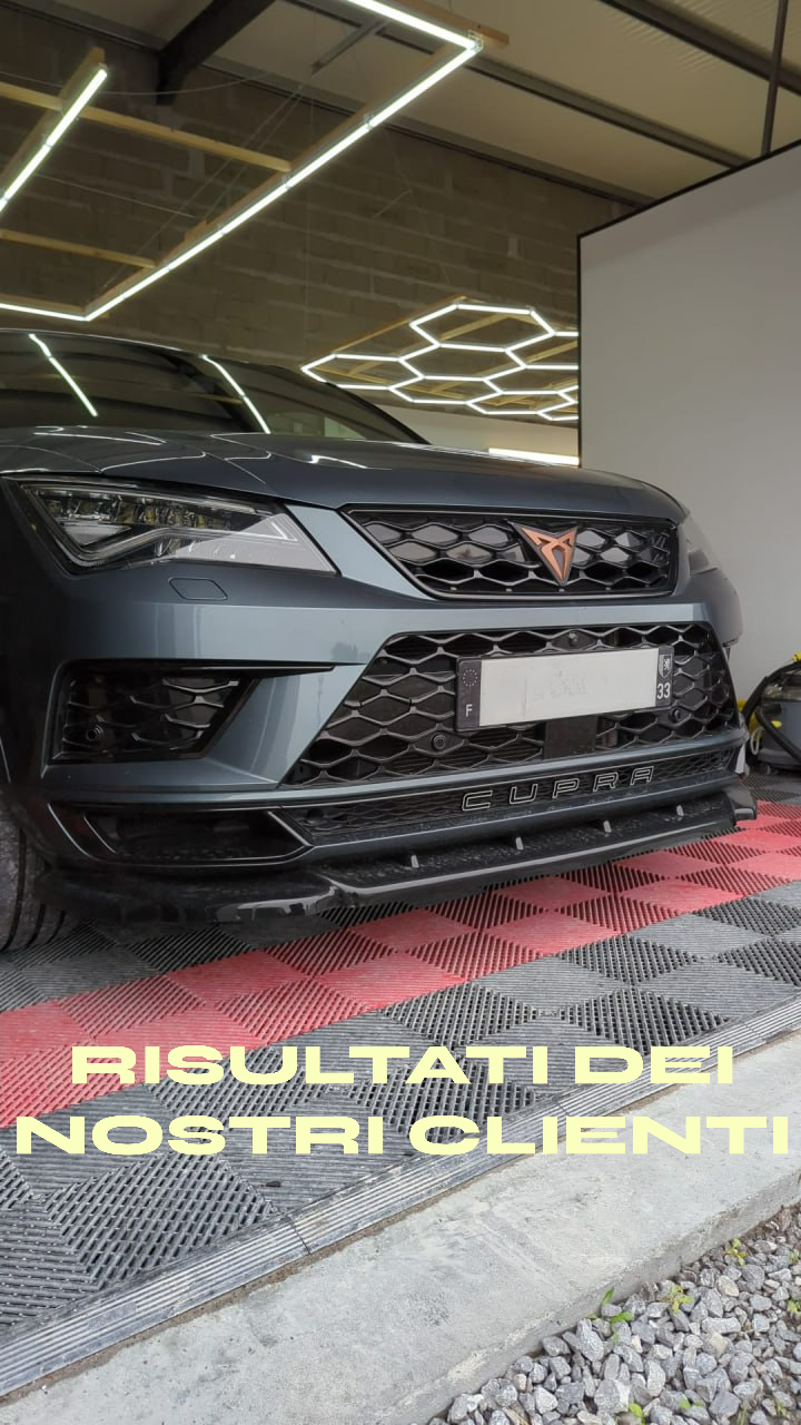 💎1341 Splitter Anteriore Nero Lucido adatto per CUPRA Ateca 2018+💎