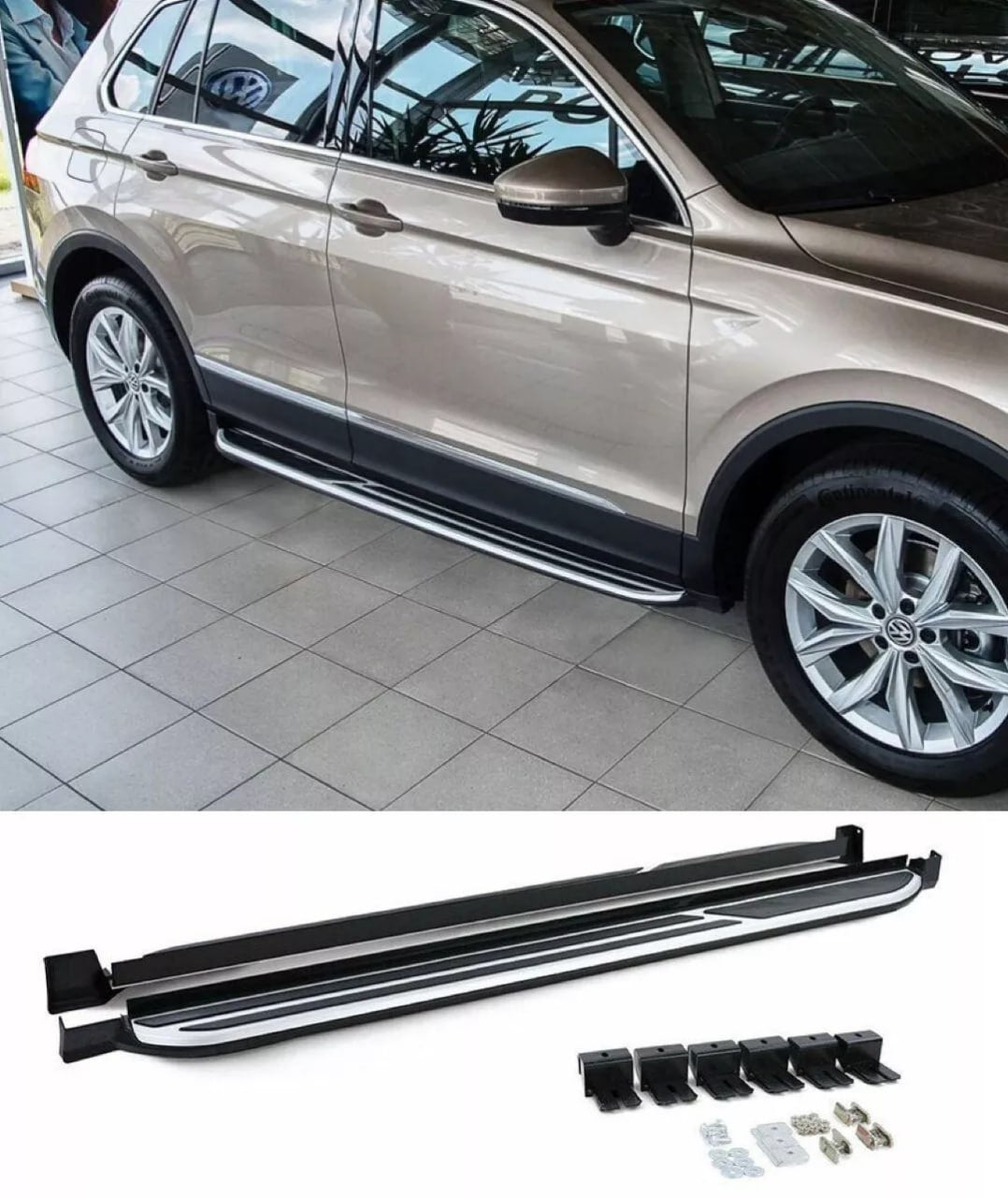 🔥DOOR STEPS FOR VW TIGUAN AD1 16-23 SIDE SKIRTS🔥