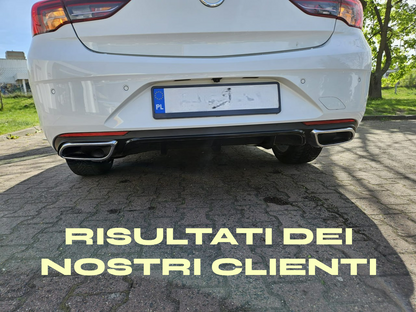 ✨0435 DIFFUSORE POSTERIORE ADATTO PER OPEL INSIGNIA B 2018+ LOOK NERO LUCIDO✨
