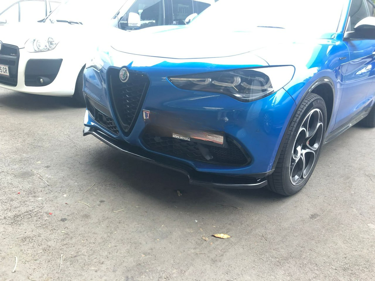 🔥0233 SPLITTER PER ALFA ROMEO STELVIO 2016+ NERO LUCIDO SOTTO PARAURTI🔥