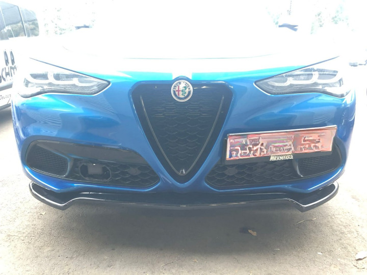 ⭐0233 SPLITTER ADATTO PER ALFA ROMEO STELVIO 2016+ NERO LUCIDO SOTTO PARAURTI⭐