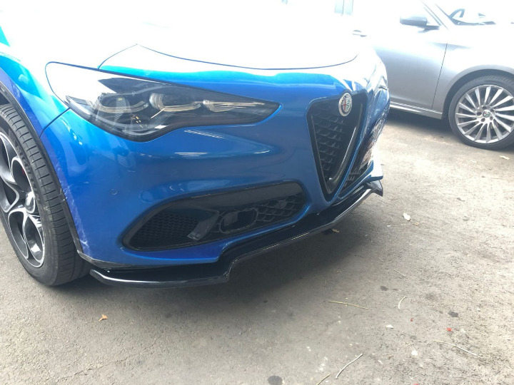 ⭐0233 SPLITTER ADATTO PER ALFA ROMEO STELVIO 2016+ NERO LUCIDO SOTTO PARAURTI⭐