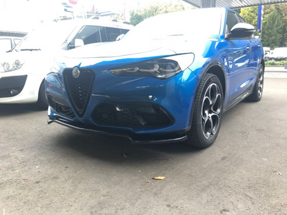 ⭐0233 SPLITTER ADATTO PER ALFA ROMEO STELVIO 2016+ NERO LUCIDO SOTTO PARAURTI⭐