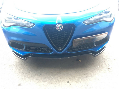 ⭐0233 SPLITTER ADATTO PER ALFA ROMEO STELVIO 2016+ NERO LUCIDO SOTTO PARAURTI⭐