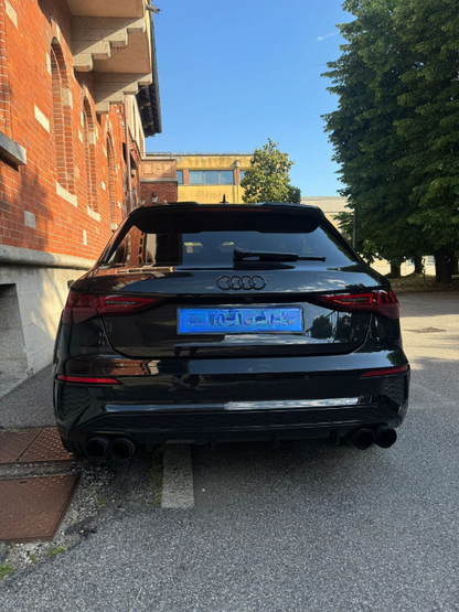 ⭐PARAURTI POSTERIORE ADATTO PER A3 8Y hatchback look sline Senza Diffusore⭐