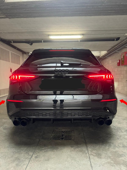 ⭐PARAURTI POSTERIORE ADATTO PER A3 8Y hatchback look sline Senza Diffusore⭐