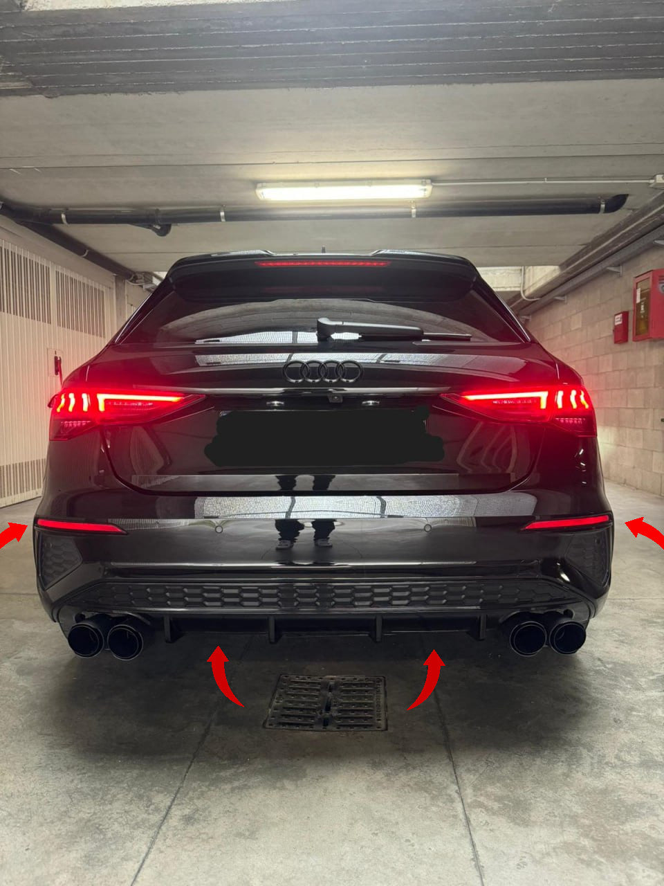 ⭐Paraurti posteriore adatto per A3 8Y hatchback look sline CON  Diffusore⭐
