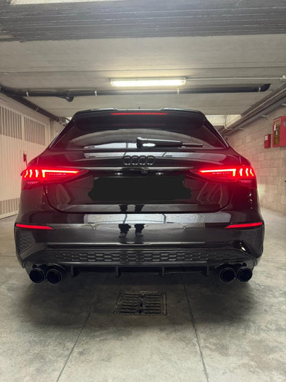 ⭐PARAURTI POSTERIORE ADATTO PER A3 8Y hatchback look sline Senza Diffusore⭐