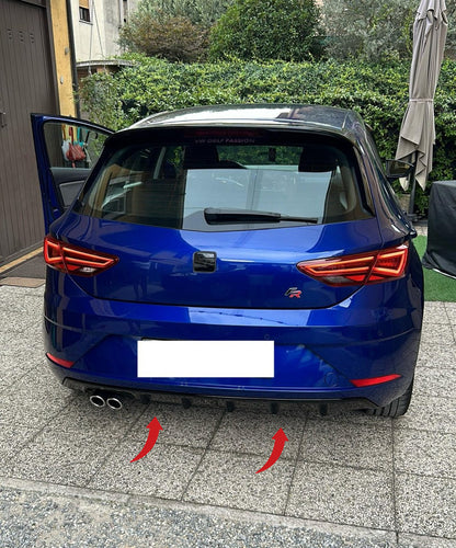 💥0046 DIFFUSORE SEAT LEON 5F 2017-2020 STANDARD NERO LUCIDO💥